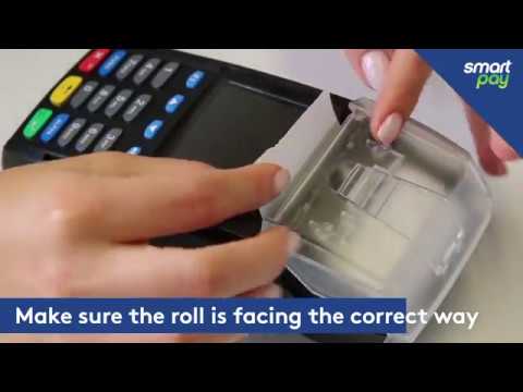 How to change the paper roll on your S800 terminal