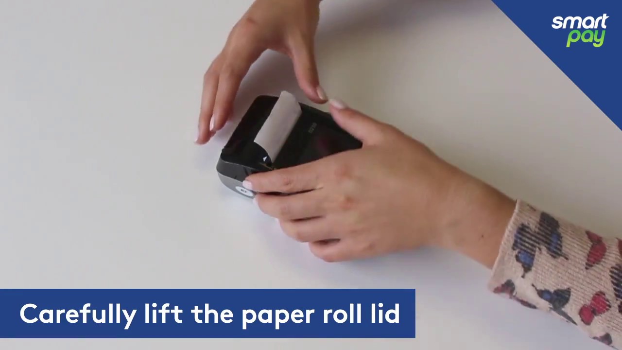 How to change the paper roll on your D210 terminal