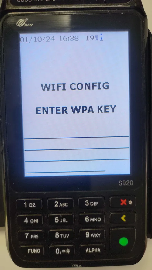 WIFI Configuration on S920 Terminal